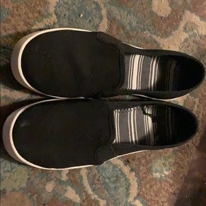 Black slip on shoes